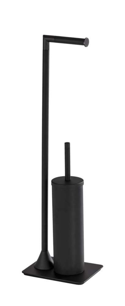 Black Microphone TOILET BRUSH Long Handle Free Standing Bathroom Fun Cleaning UK